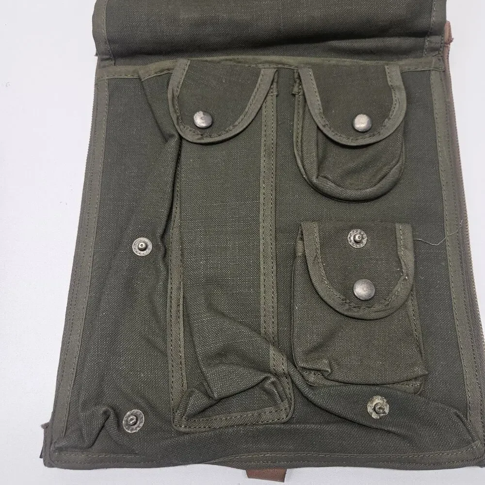 Vtg French Cycling Walking Travelling Map Case Bag Bike Pocket Pouch Messagener